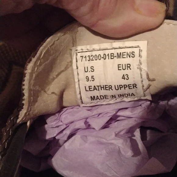 Men's Bass Dark Brown Bass Slip on leather shoes size 9.5 - Picture 8 of 8